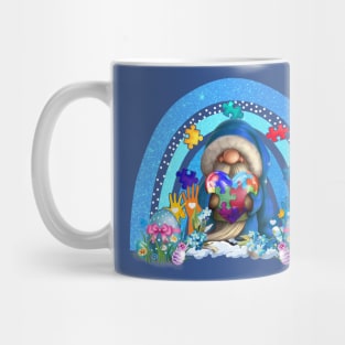 Cute Gnome Rainbow Autism Awareness Easter Day 2024 Mug